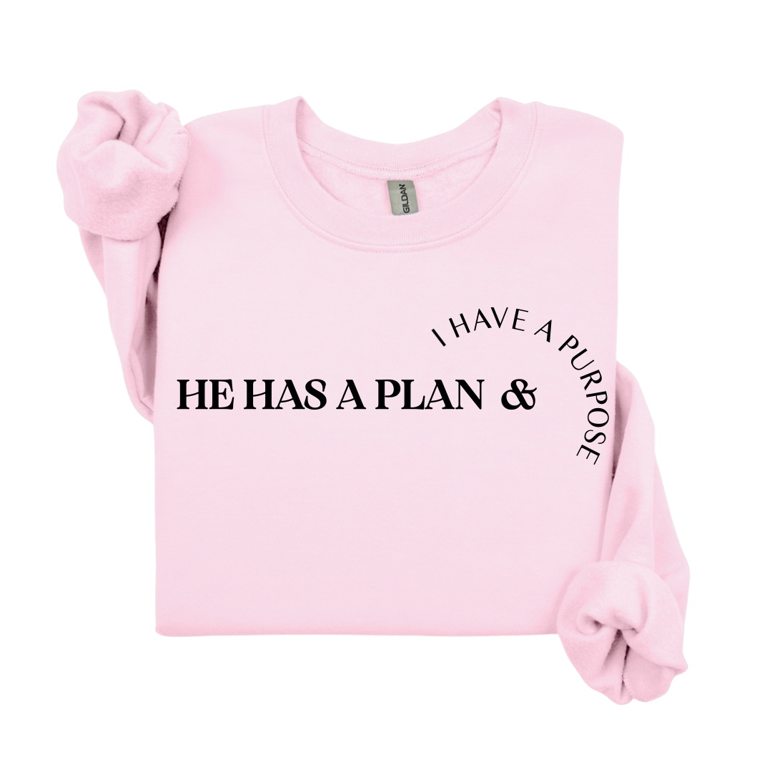 He Has A Plan, I Have A Purpose Sweatshirt.
