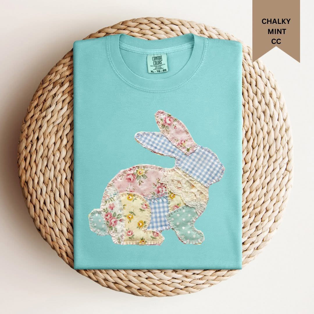 Easter Bunny Patchwork Tee.
