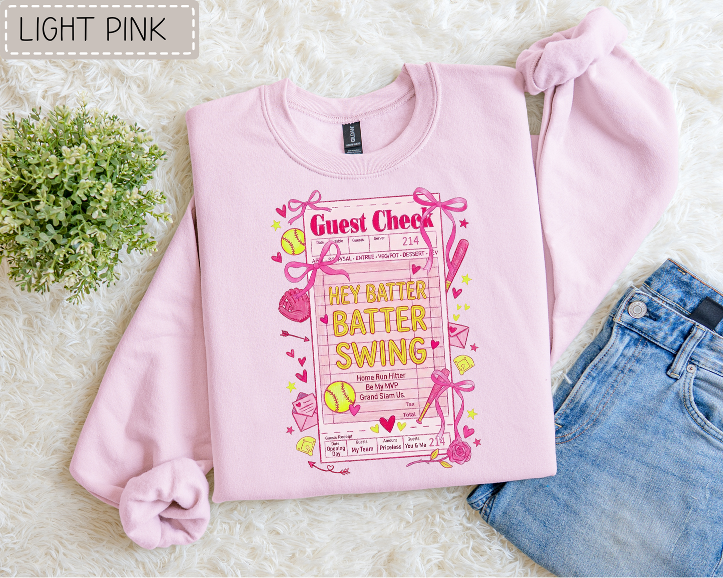 Softball Guest Check Sweatshirt.