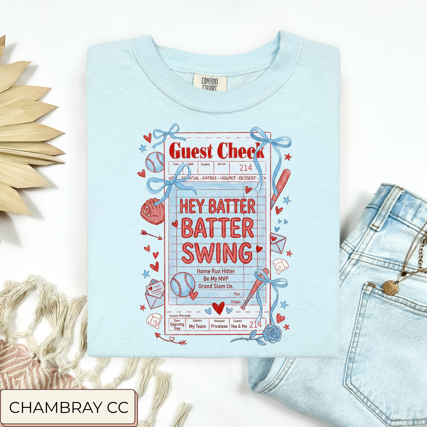 Baseball Guest Check Tee.