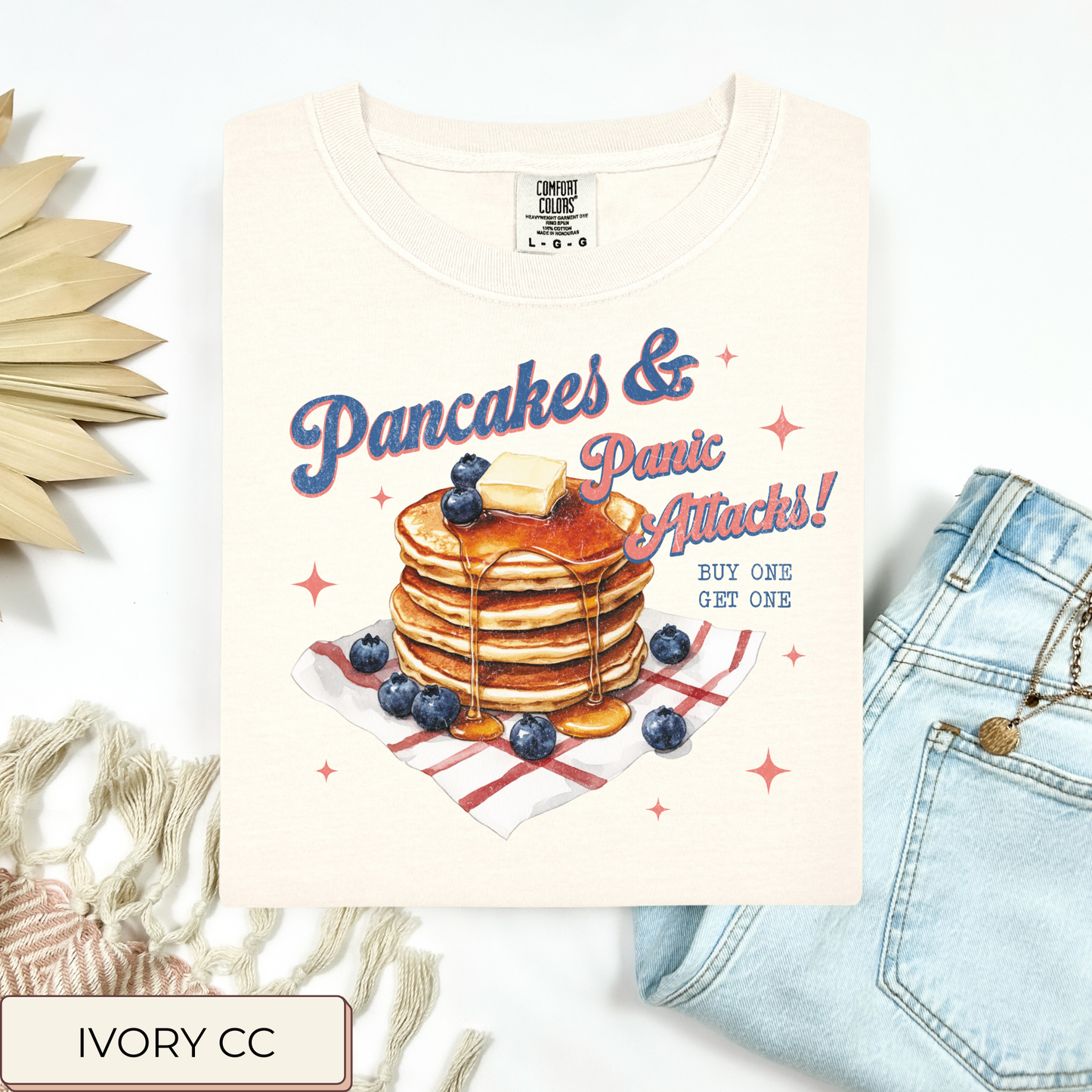 Pancakes And Panic Attacks Tee.