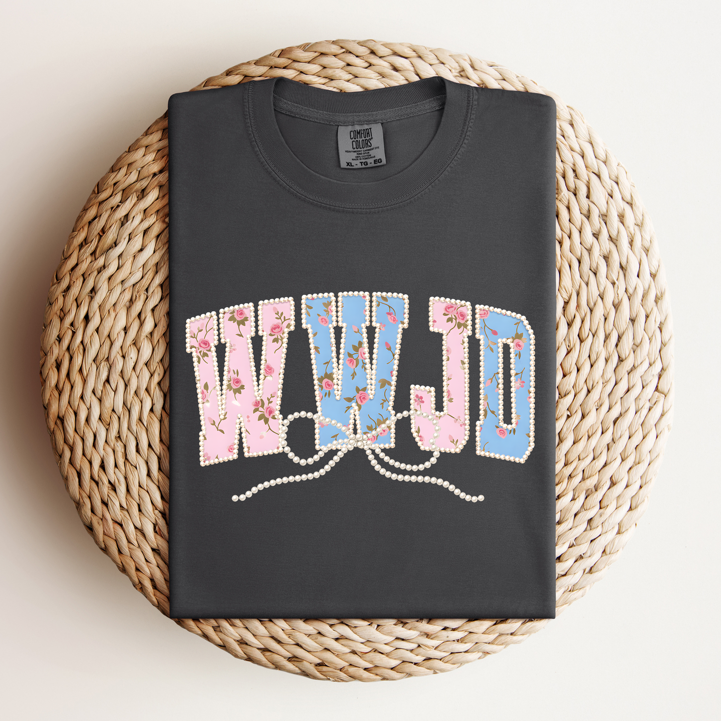 Pearl Outline WWJD Tee.