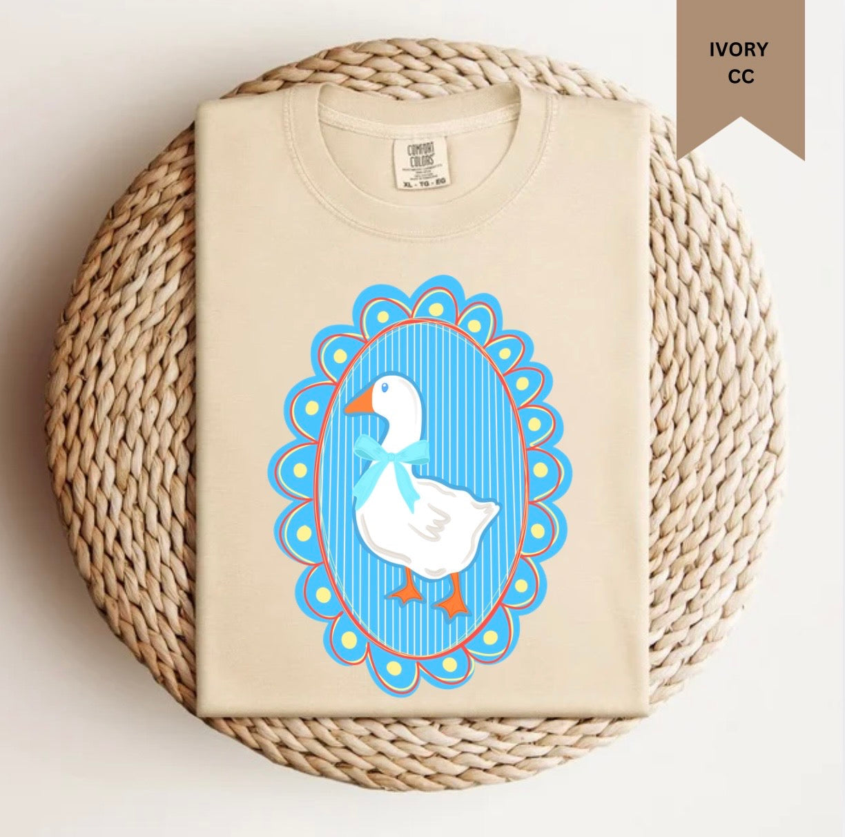 Blue Bow Goose Tee.