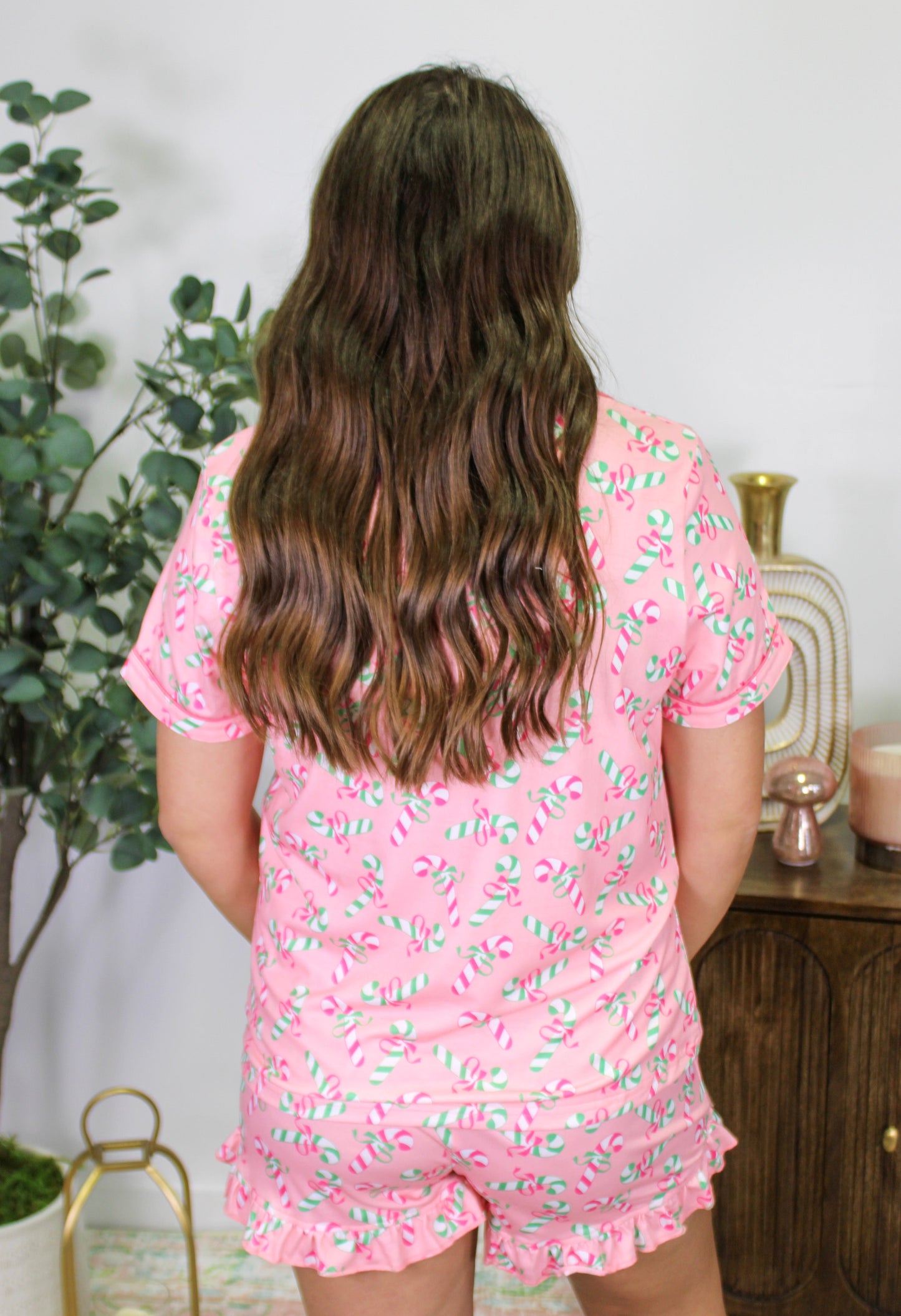 Candy Cane Ruffle Pajamas September.