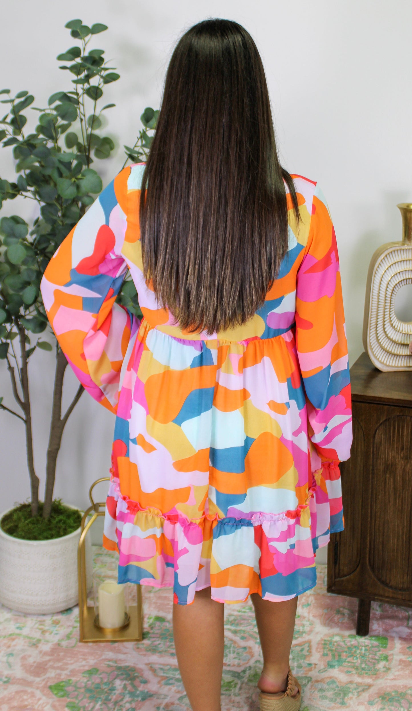 Multicolor Abstract Dress LT