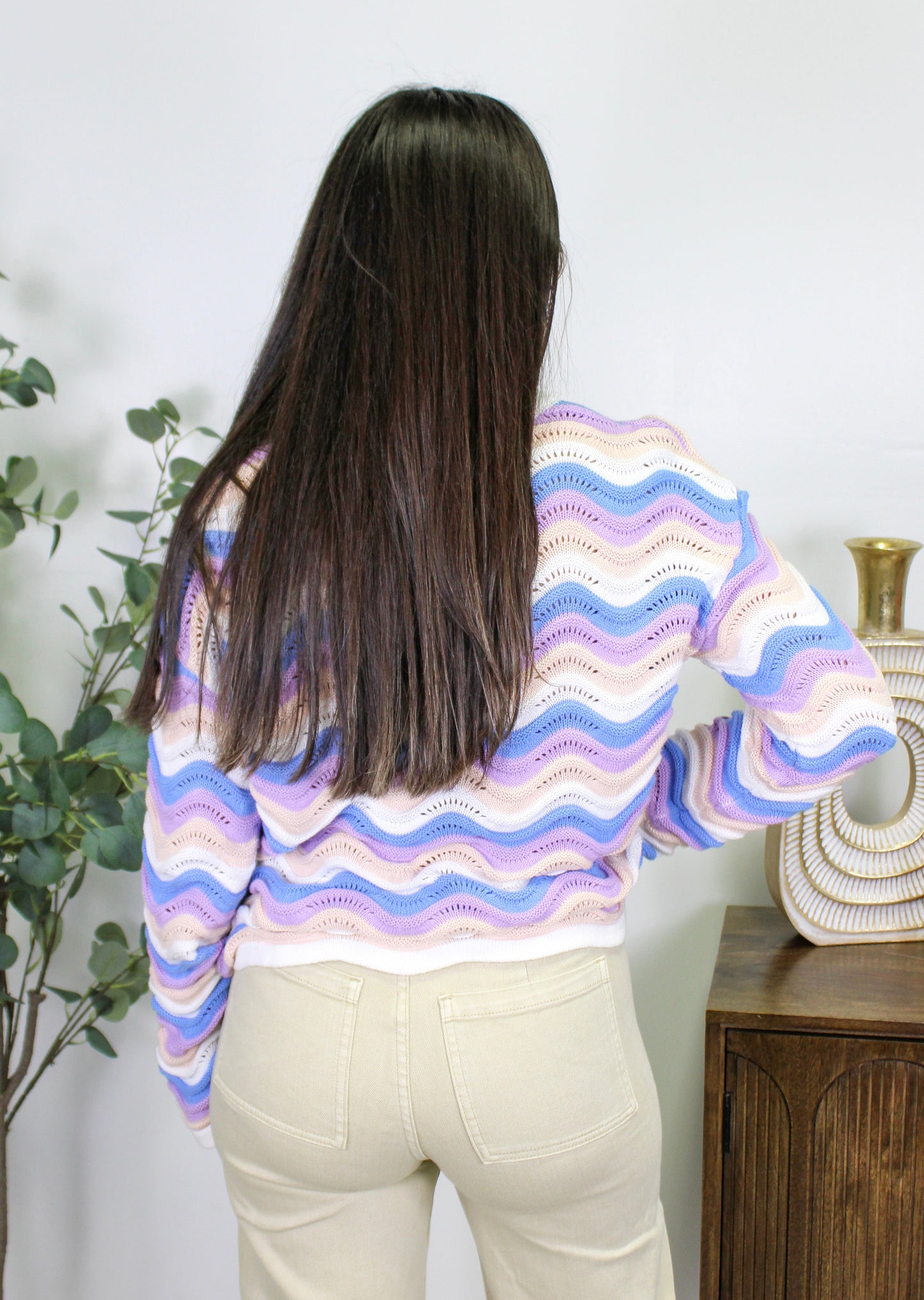Wavy Stripes Knit Sweater September.