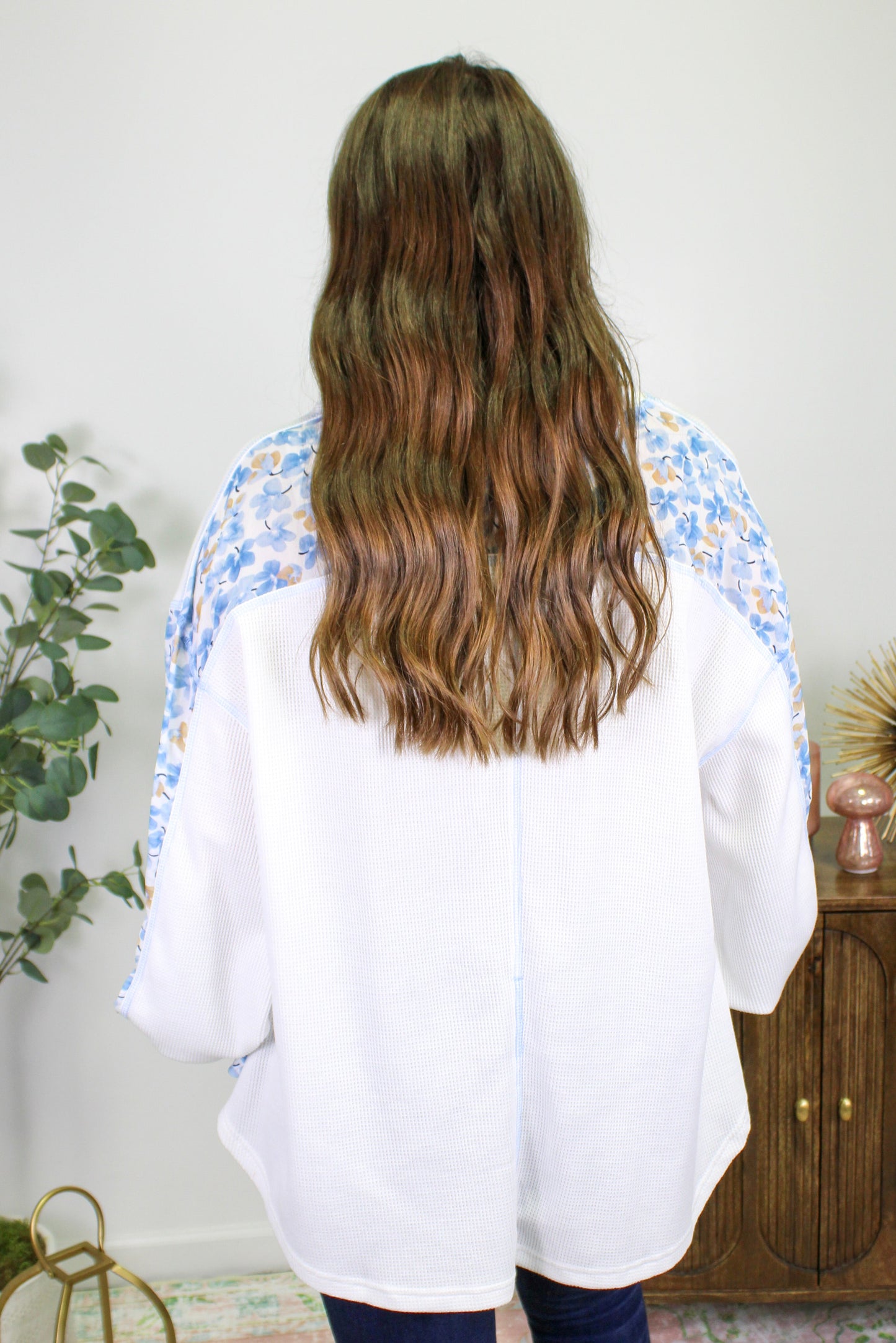 Blue Floral Blouse September.