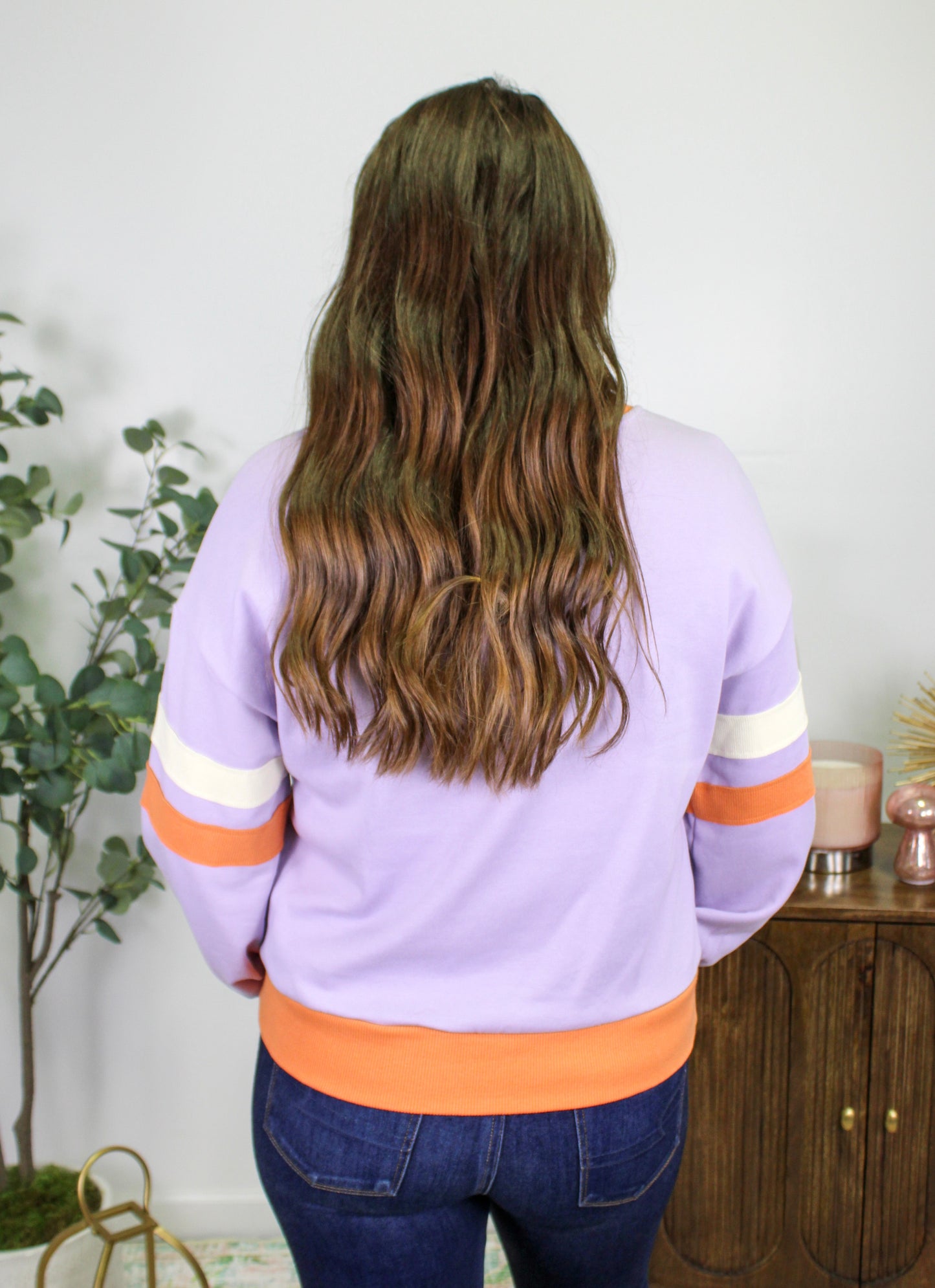Purple Floral Pumpkin Pullover September.
