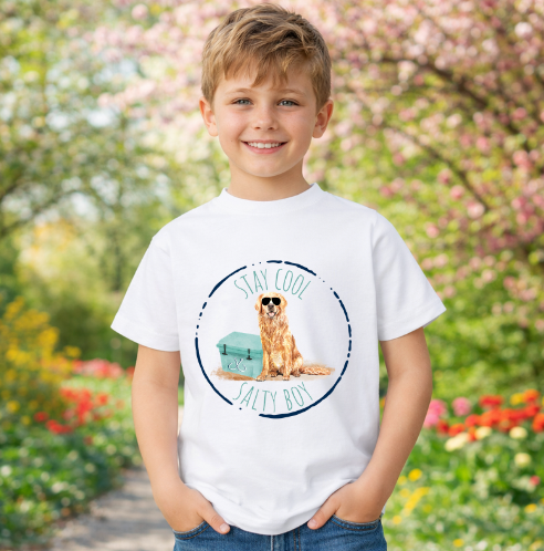 Salty Boy Kids Tee.