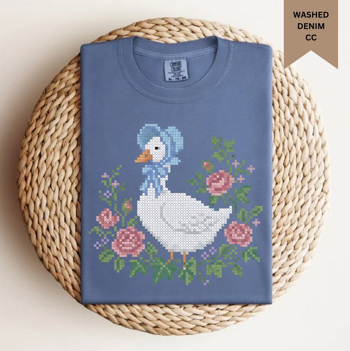 Vintage Floral Goose Tee.