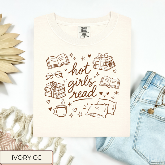 Hot Girls Read Tee.