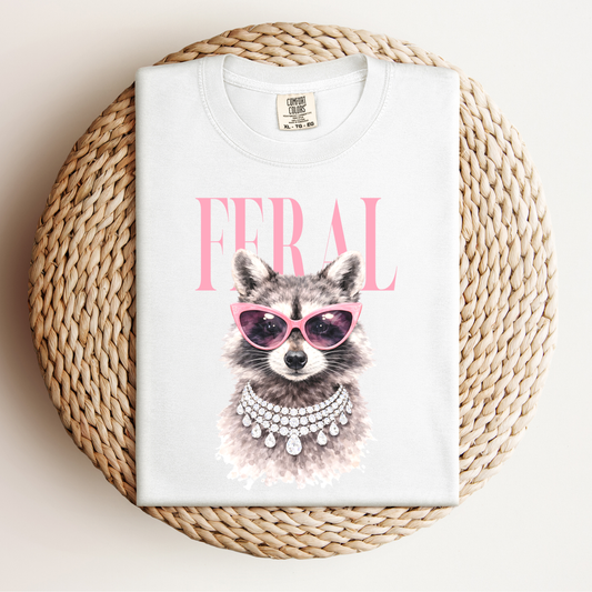 Feral Classy Racoon Tee.