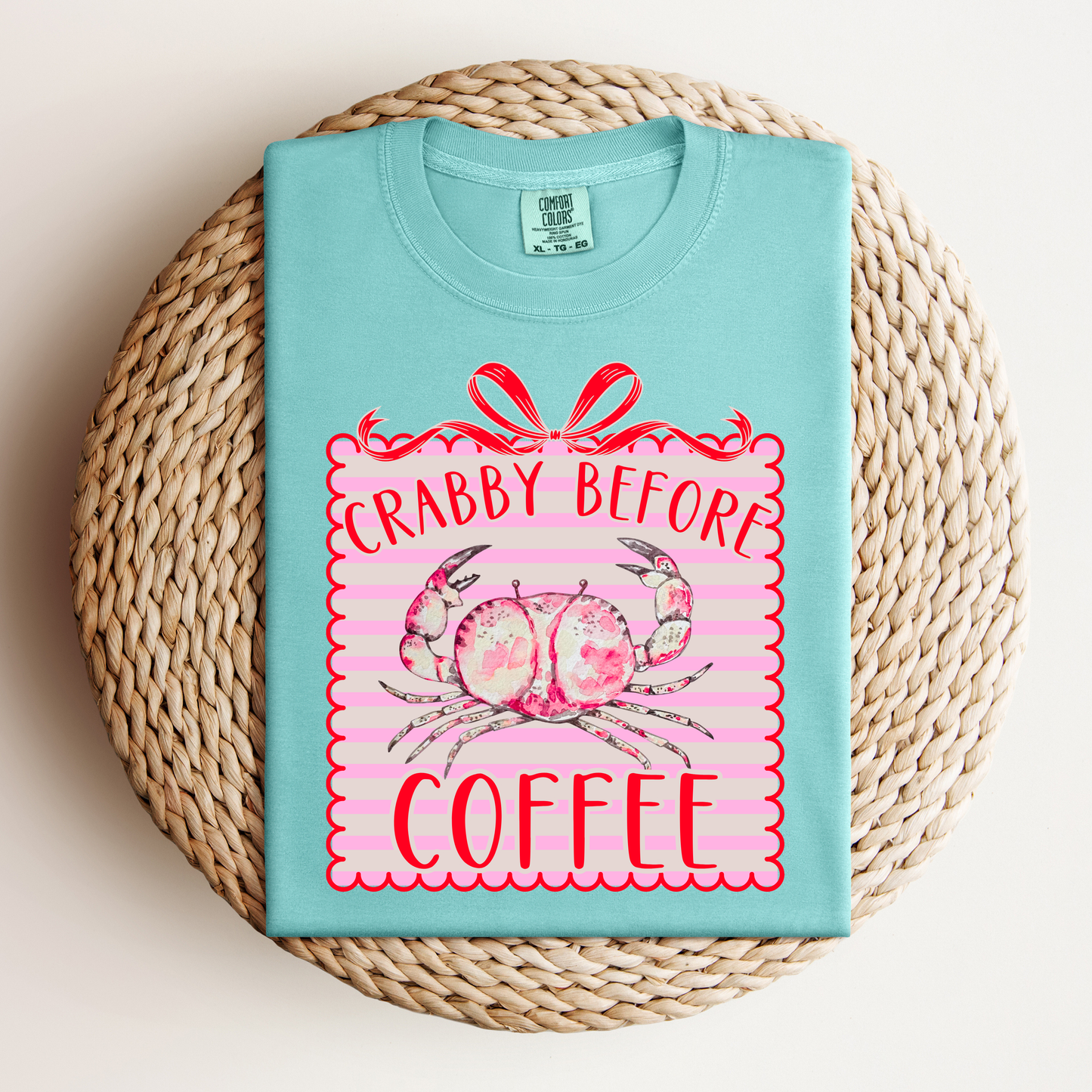 Crabby Before Coffee Tee.