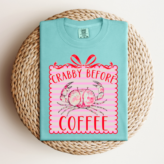 Crabby Before Coffee Tee.