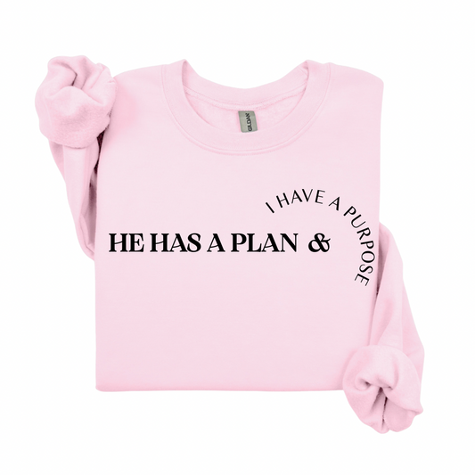 He Has A Plan, I Have A Purpose Sweatshirt.