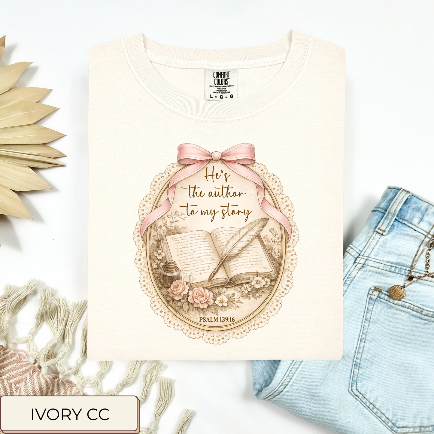 He's The Author To My Story Tee.