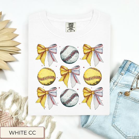 Coquette Softballs and Baseballs Tee.