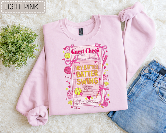 Softball Guest Check Sweatshirt.