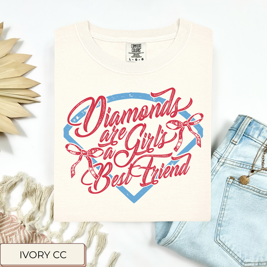 Diamonds Are A Girl's Best Friend Tee.