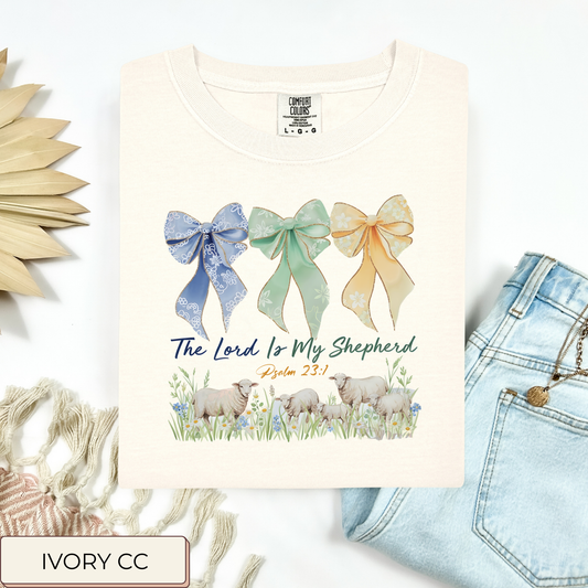 The Lord Is My Shepherd Bows Tee.