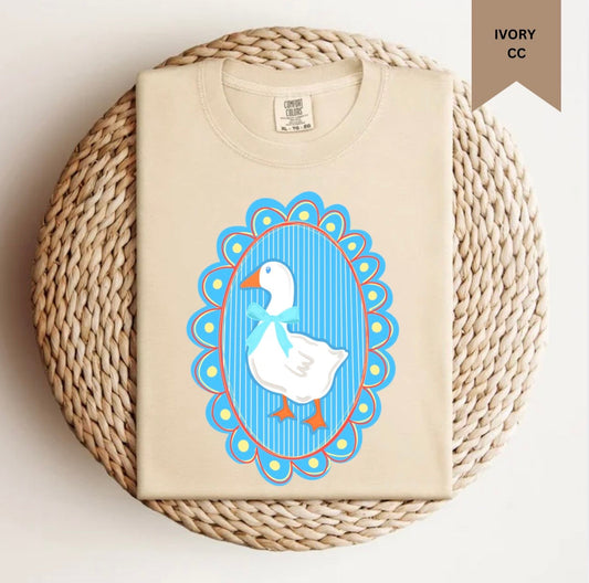Blue Bow Goose Tee.