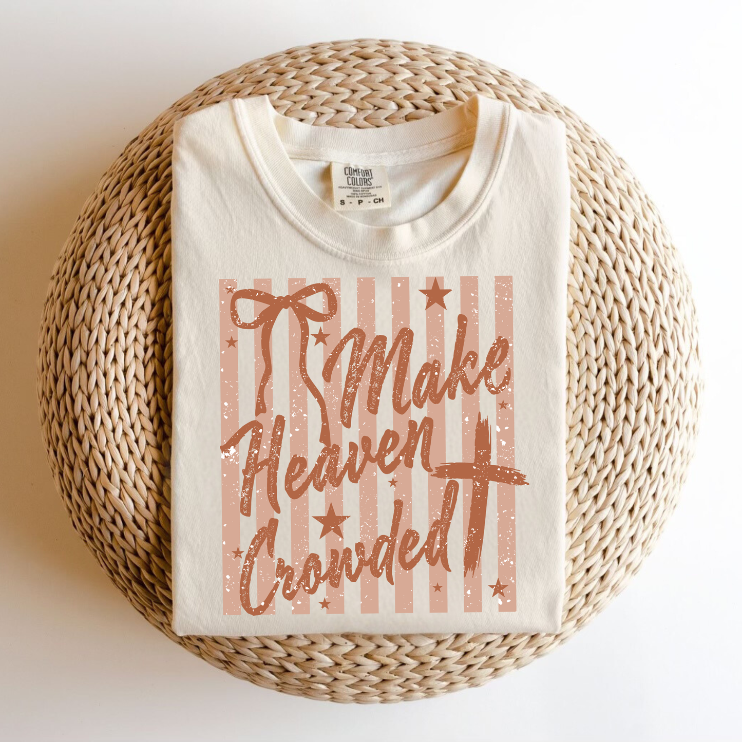 Neutral Tone Make Heaven Crowded Tee.