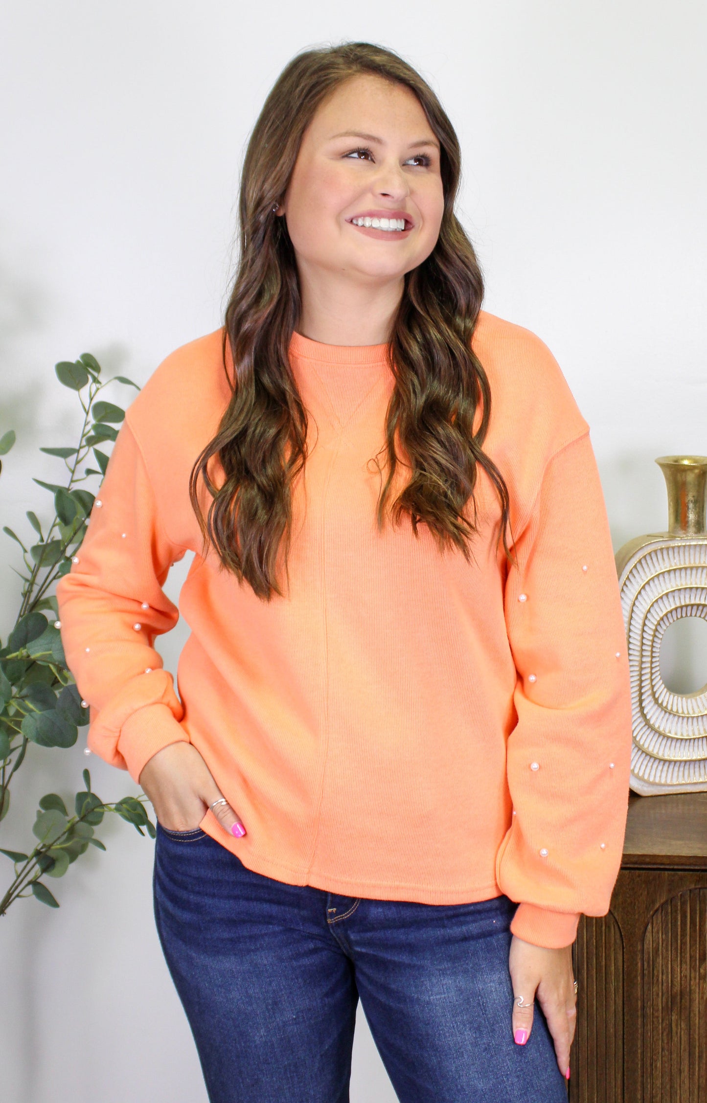 Orange Pearl Sweater September.