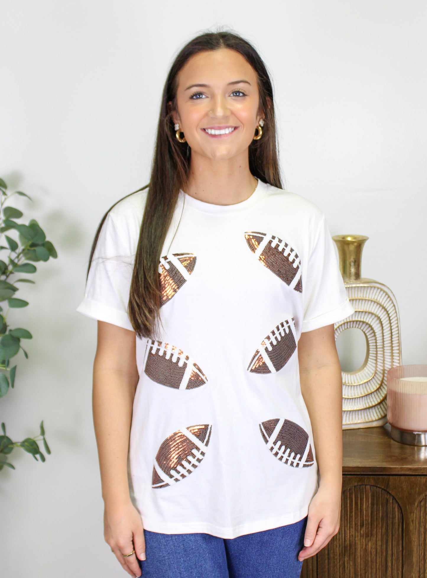 Football Sequin Tee September.