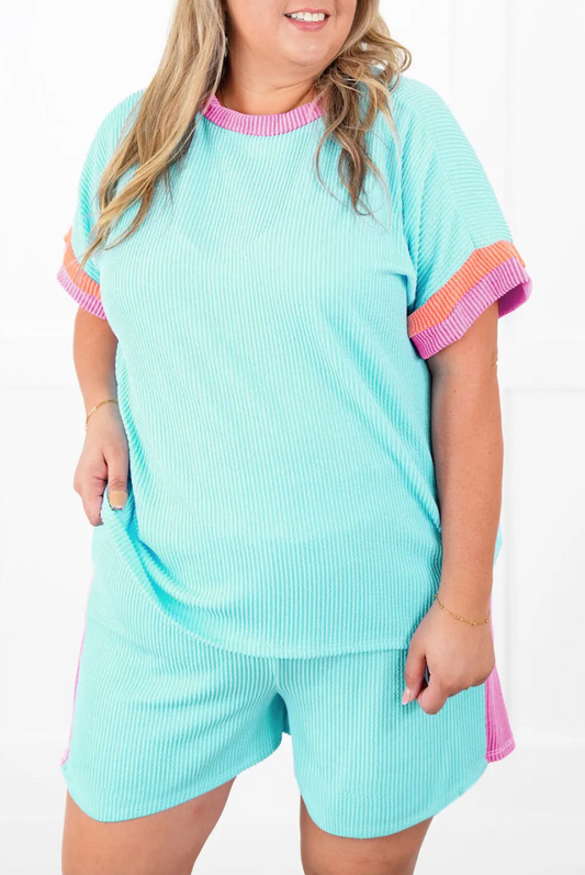 Plus Size Corded Set **multiple colors** LT