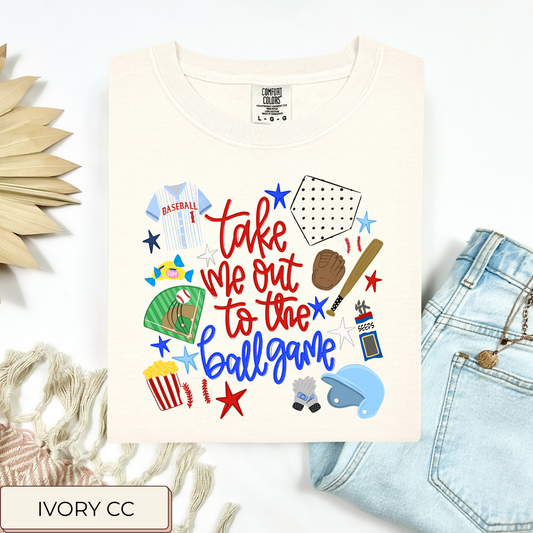 Take Me Out To The Ball Game Tee.