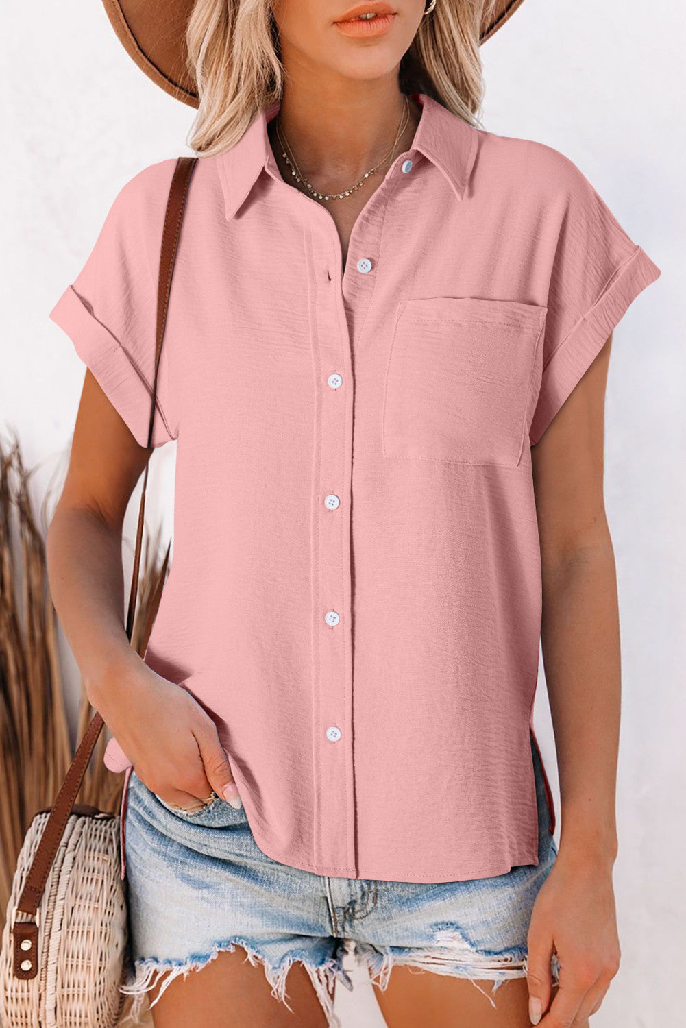 Cuffed Button Shirt